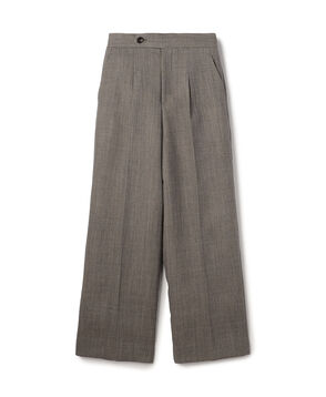 ウールダブルクロス 1タックセミワイドパンツ