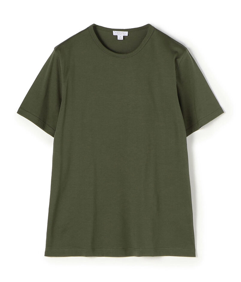 SUNSPEL コットン クルーネックTシャツ