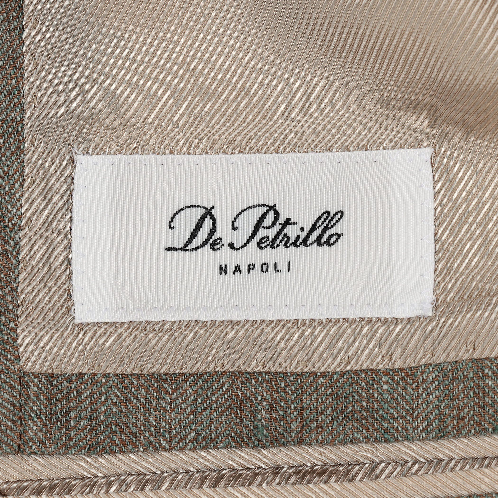 別注】De Petrillo CUMA リネンヘリンボーン シングルブレステッド3B