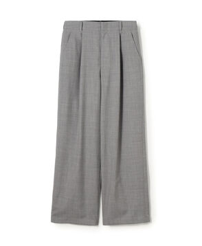 ウォッシャブルトロピカル ツータックストレートパンツ