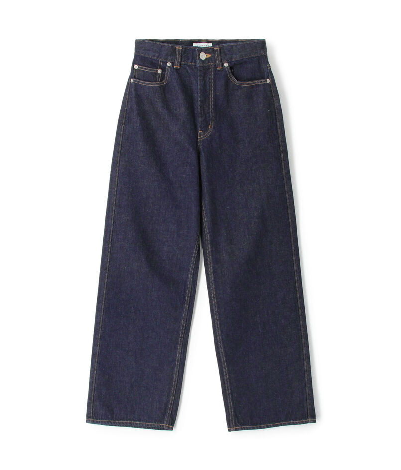 デニム ワイドストレートパンツ