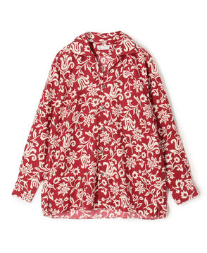 ERRICO FORMICOLA セルロースプリント オープンカラー ロングスリーブシャツ