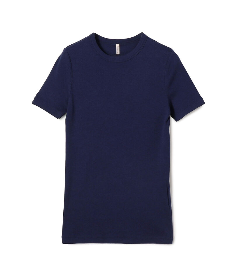 babaco コットンシルク ベーシックTシャツ