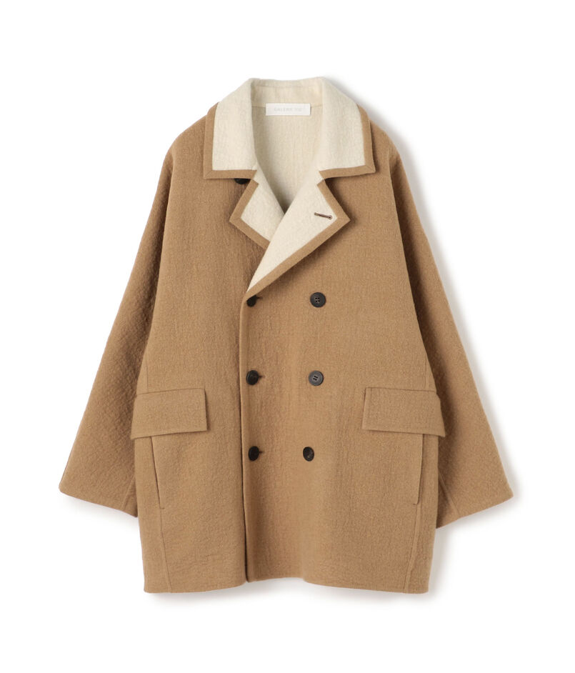 シープライクダブルフェイス ドルマンスリーブコート