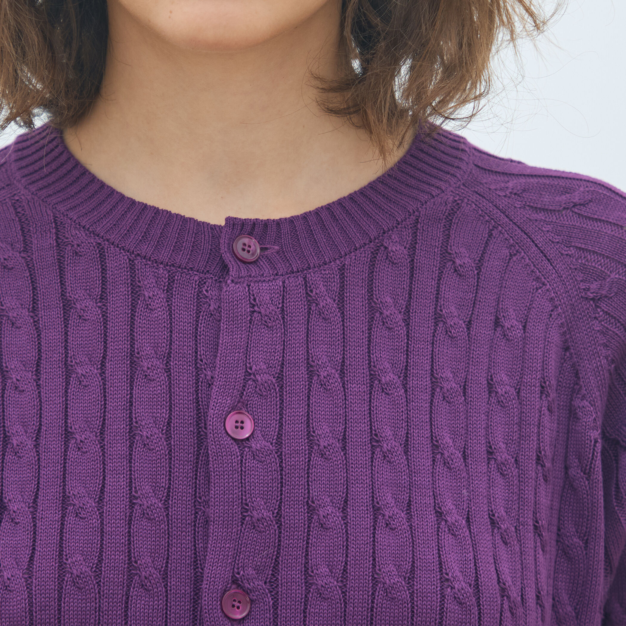 ギザケーブル クルーネックカーディガン｜トゥモローランド 公式通販