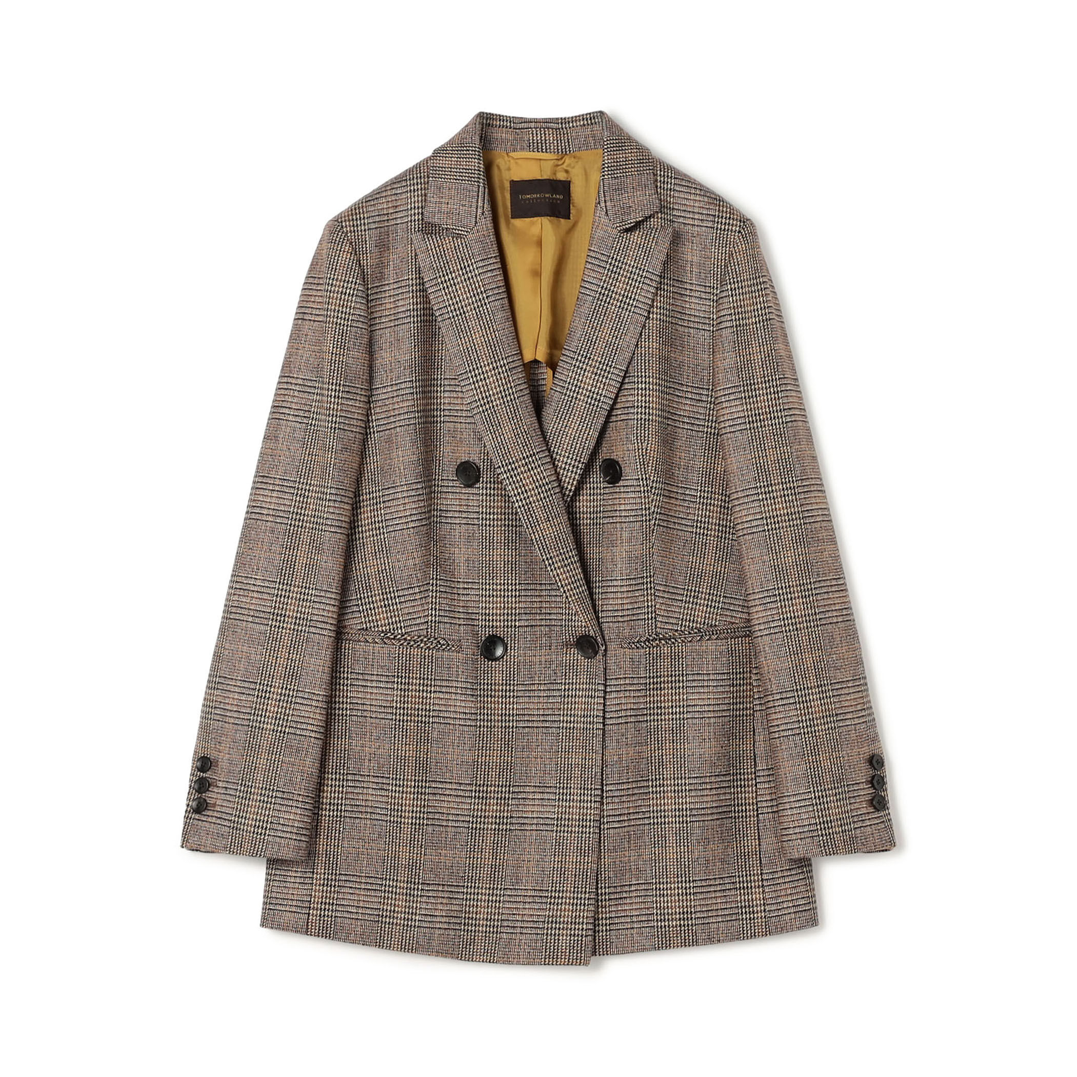 シックバーガンディー ダブルブレストジャケット｜トゥモローランド