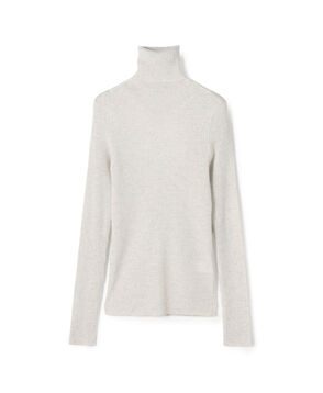 プルミエールウールリブ タートルネックプルオーバー