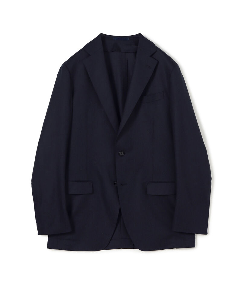 ウールシルクポリウレタン シングルブレステッド2Bジャケット ウールシルクポリウレタン シングルブレステッド2Bジャケット
