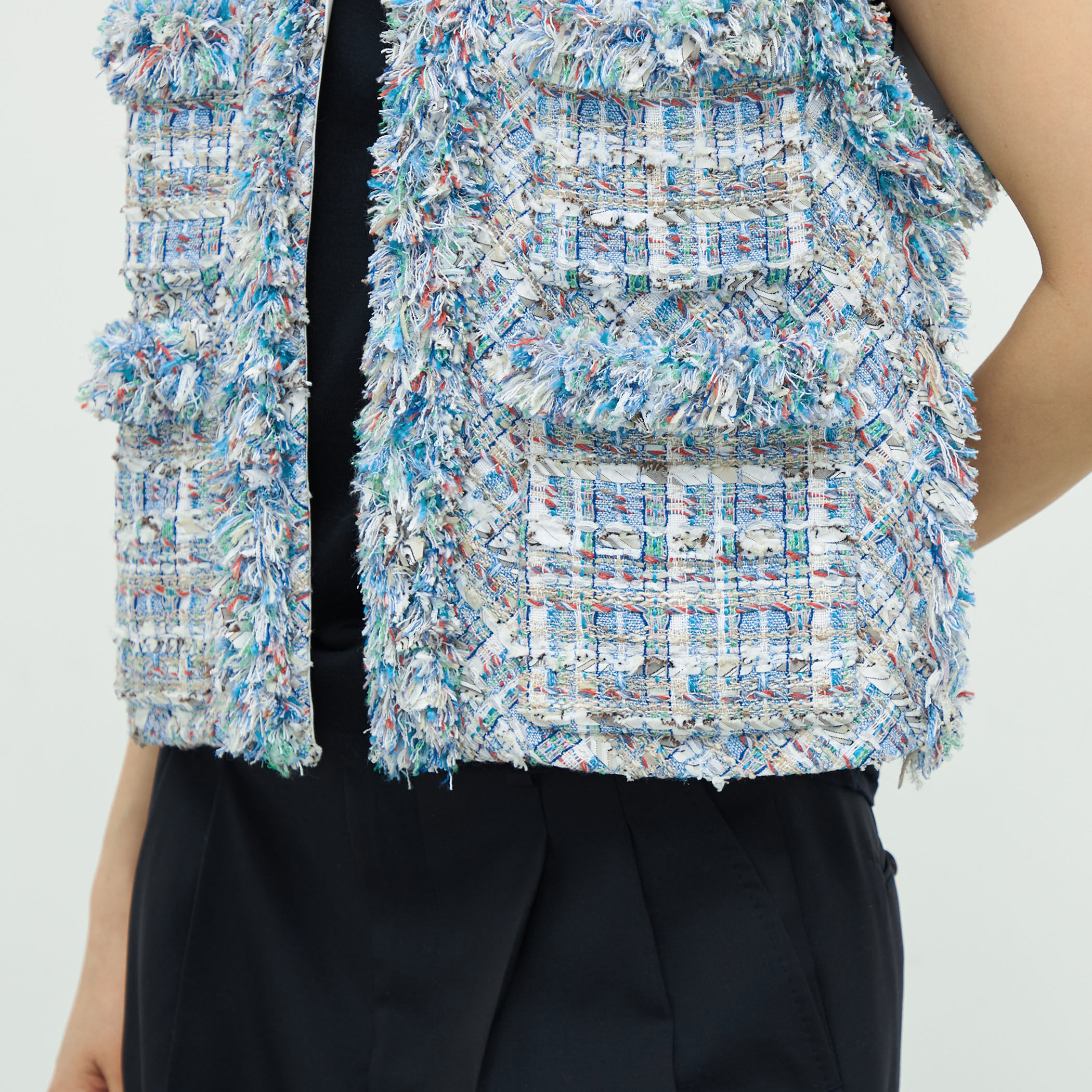 ミックスツイード ショートジレ｜トゥモローランド 公式通販