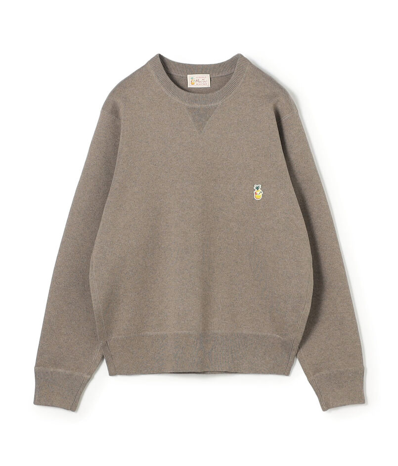 Mai Tai メランジコットン クルーネックニットプルオーバー