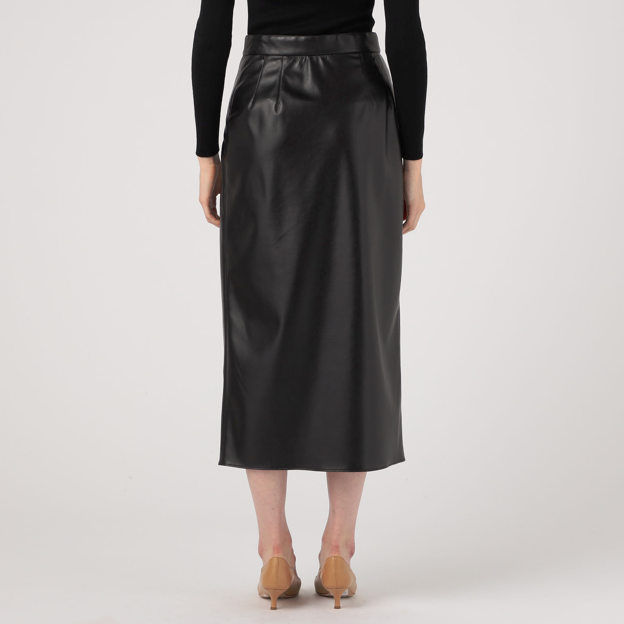 レザレクション　黒ラップスカート　XS ジョーゼットサテン リボンラップスカート｜トゥモローランド 公式通販