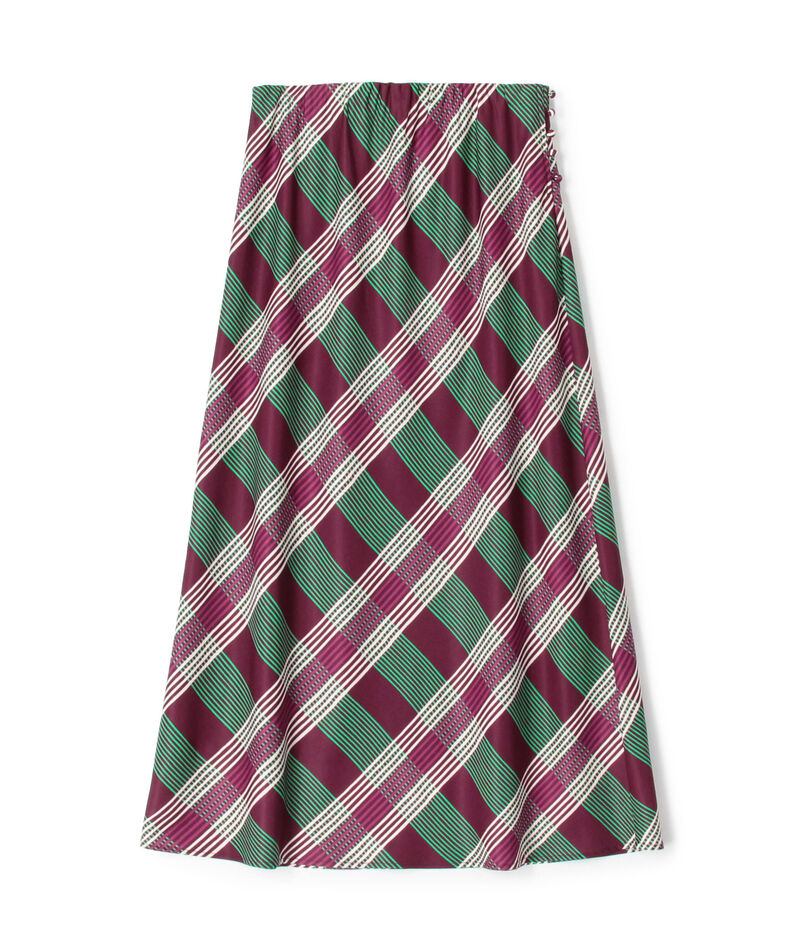 ■■■ポリエステルプリント フレアミディスカート