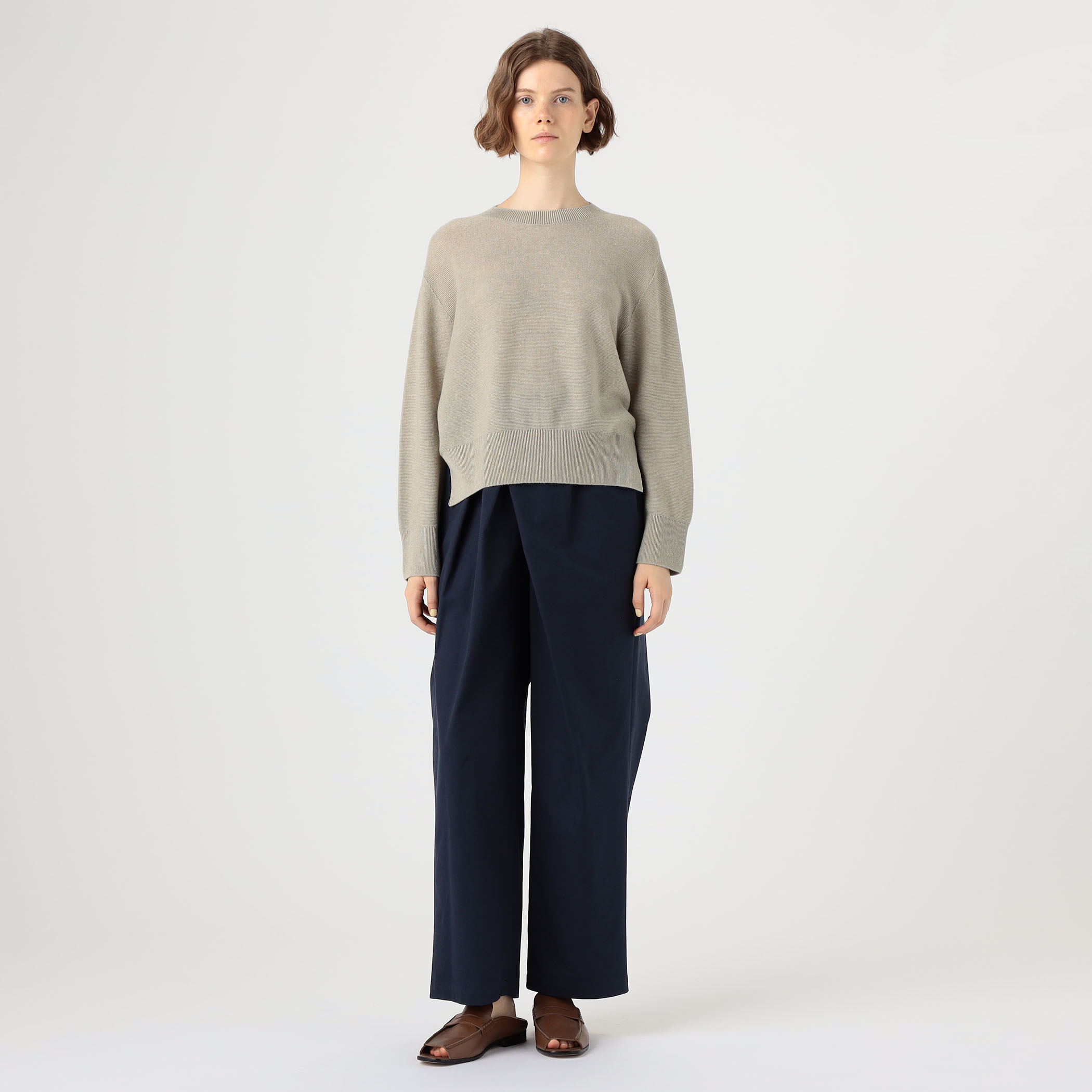 カシミヤコットン クルーネックプルオーバー｜トゥモローランド 公式通販