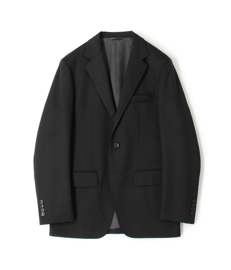 Super100'sウール ソリッド シングルブレステッド2Bジャケット