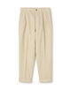 コットンカシミヤ バックベルト ペグトップスラックス SONDRIO