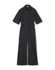 stretch Poplin half sleeve jumpsuit