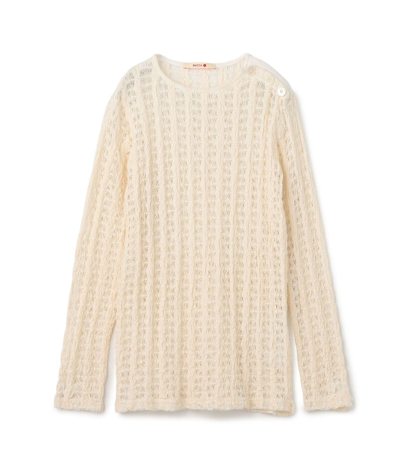 ストレッチレース ロングスリーブプルオーバー