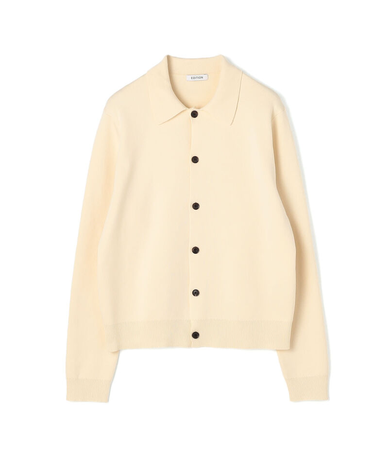 ELS cotton ポロカーディガン