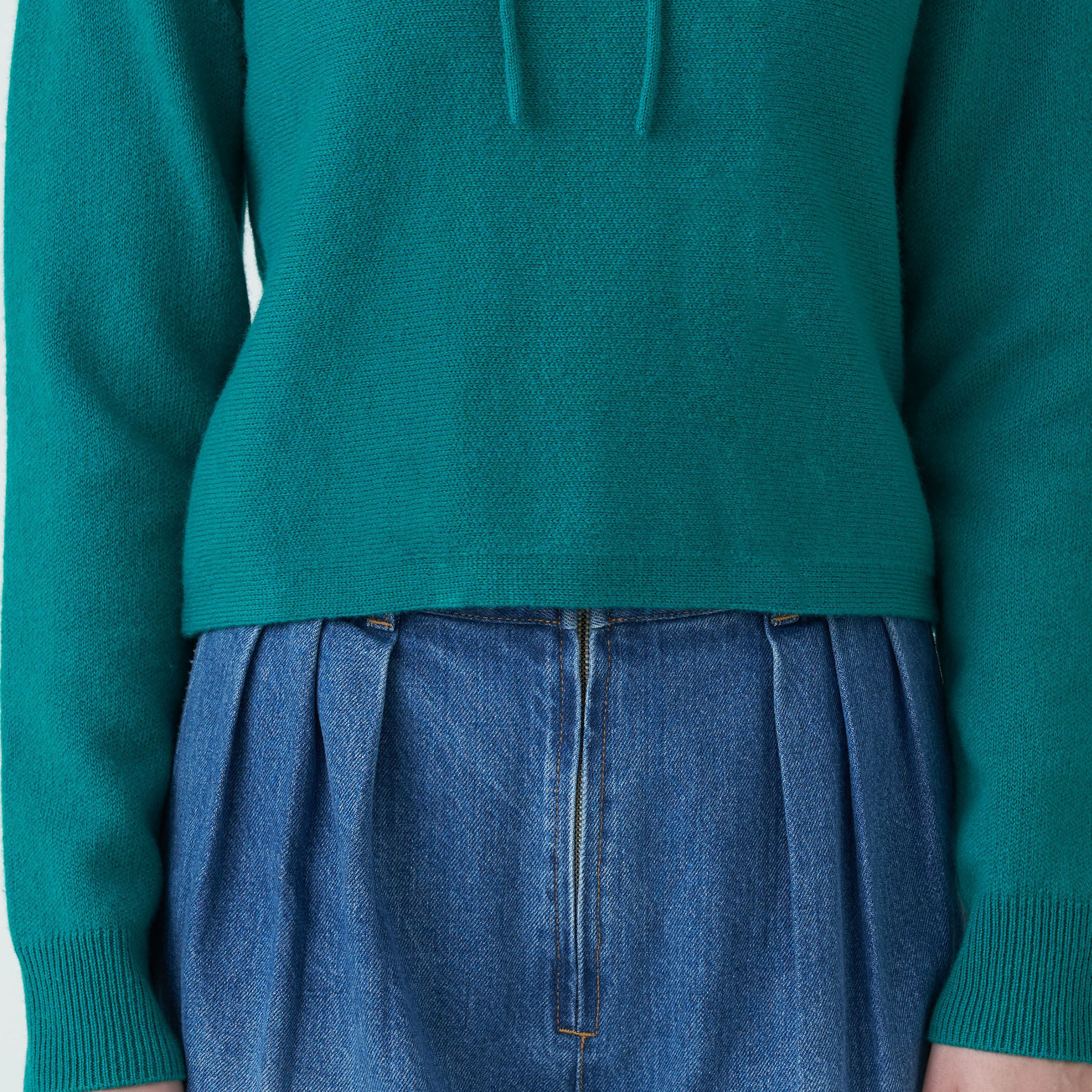 TOMORROWLAND - Paddy Hill Fur Cashmere プルオーバー・ネイビー ヘビーピューリティージャージー クルーネックプルオーバー