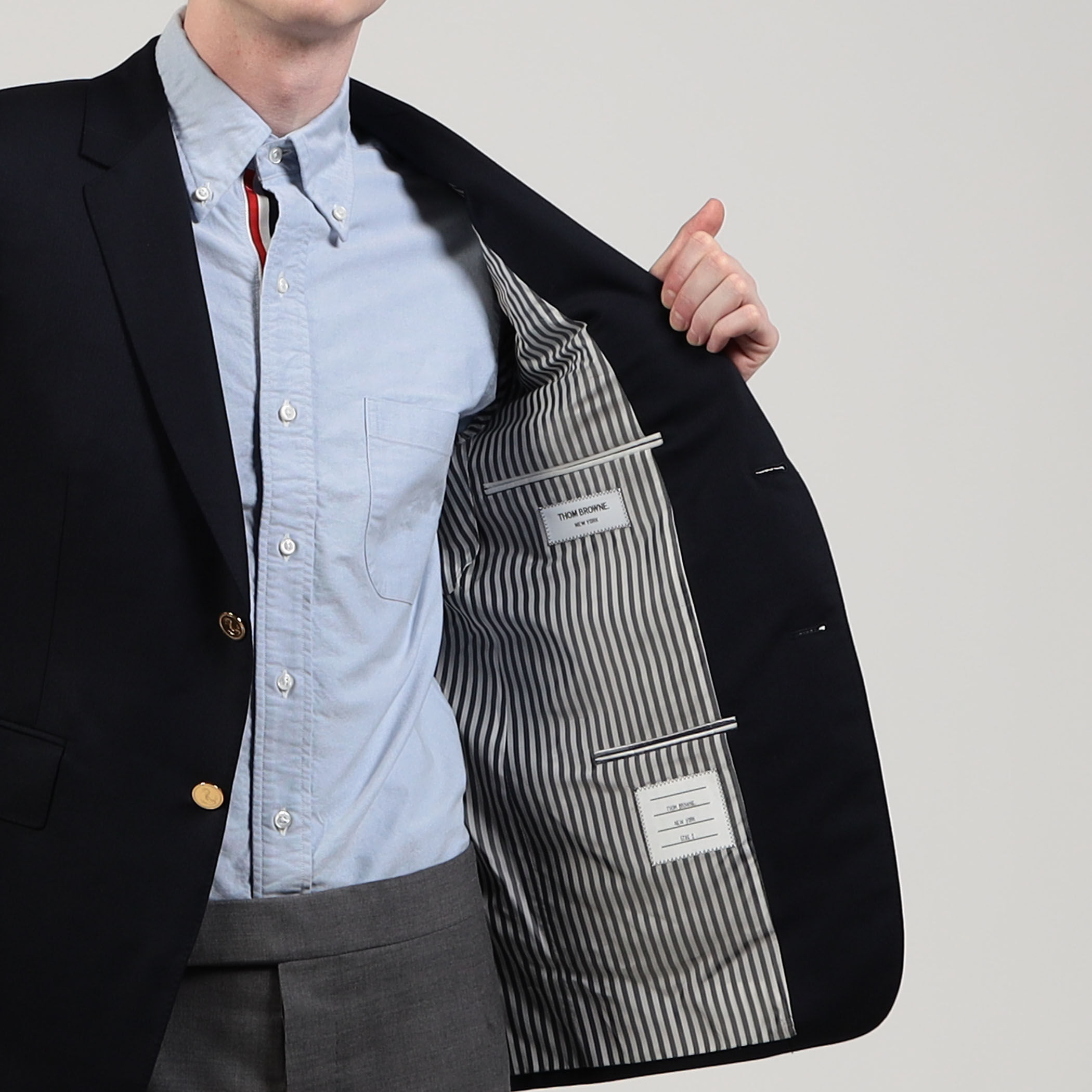THOM BROWNE トリコロール ハット 帽子 トムブラウン リボン