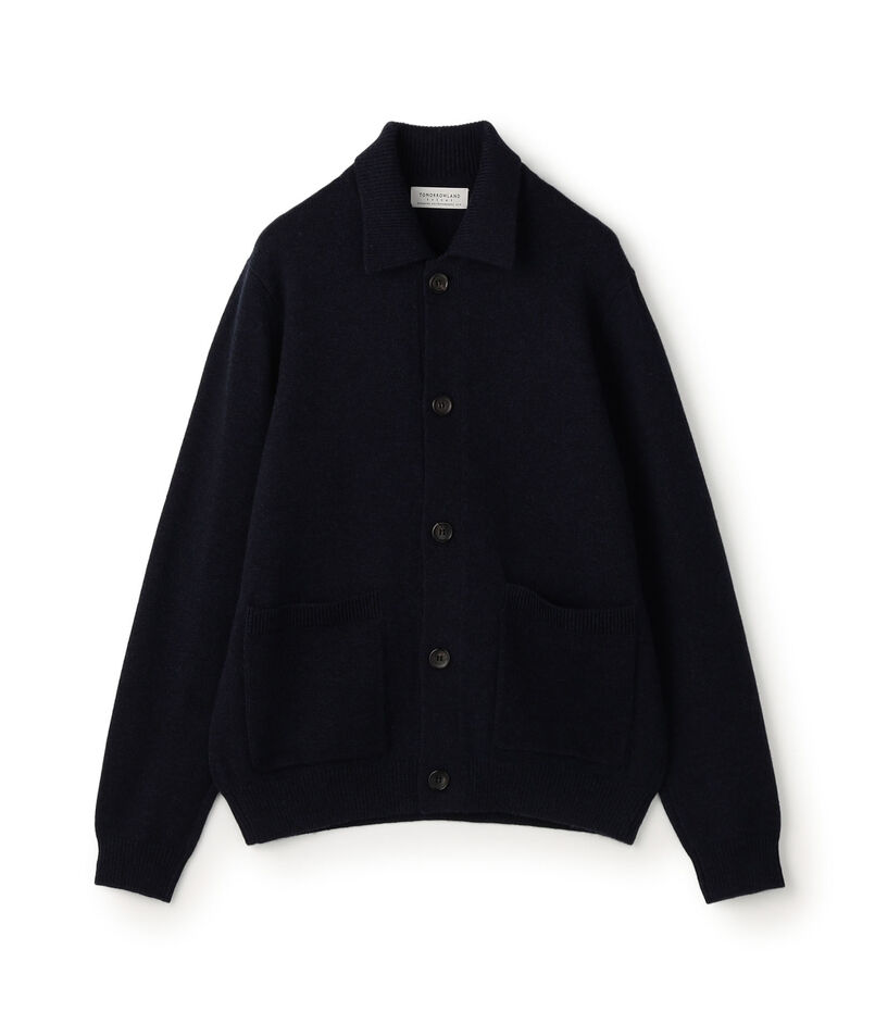 【WEB先行予約】TOMORROWLAND tricot ラムズウール シャツカーディガン