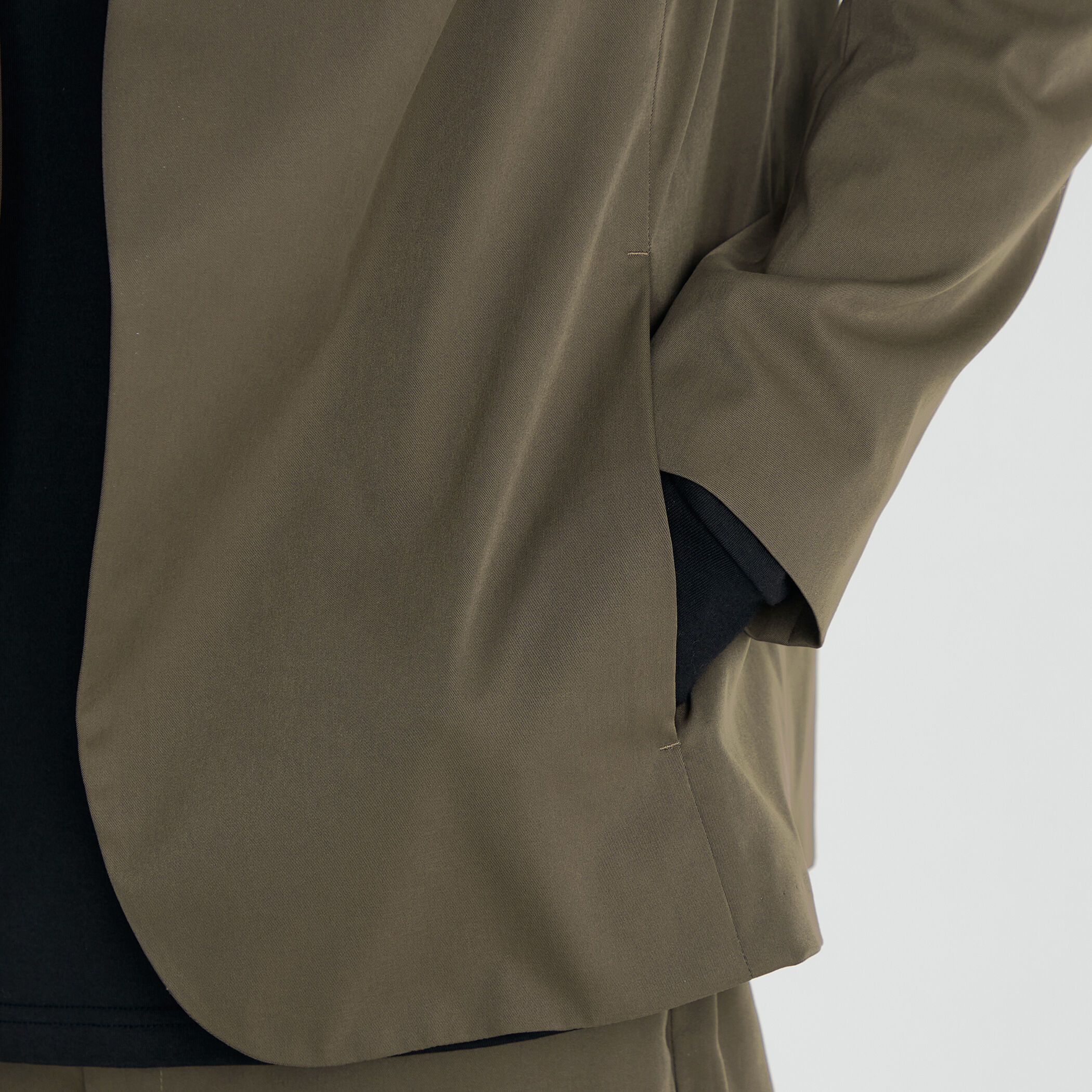 ストレッチベンタイル ノーカラージャケット｜トゥモローランド 公式通販