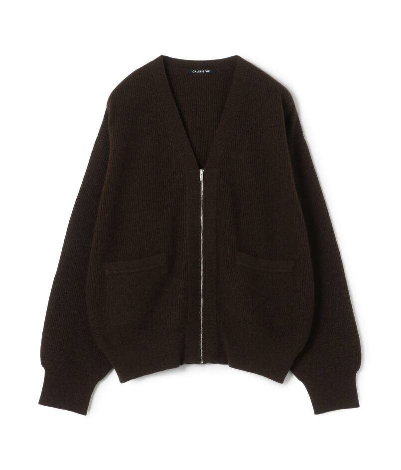 モンゴルヤク ジップアップカーディガン モンゴルヤク ジップアップカーディガン