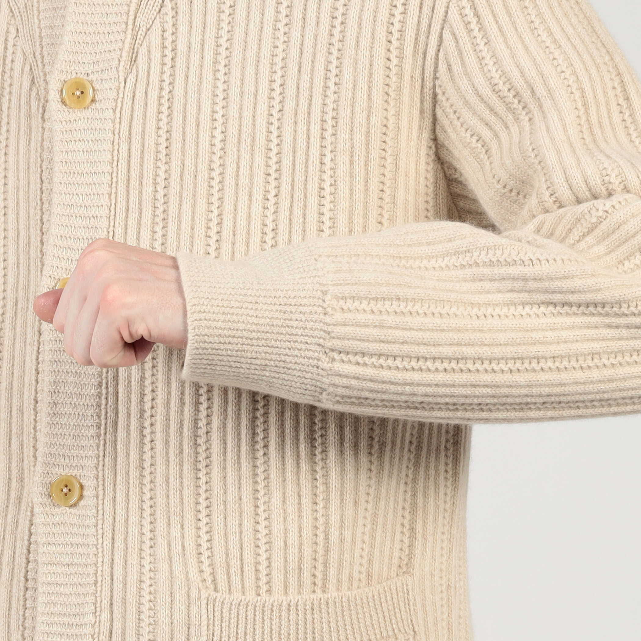 カーディガン　ベージュ レースレディース Lace Ladies オーバーサイズニットカーディガン