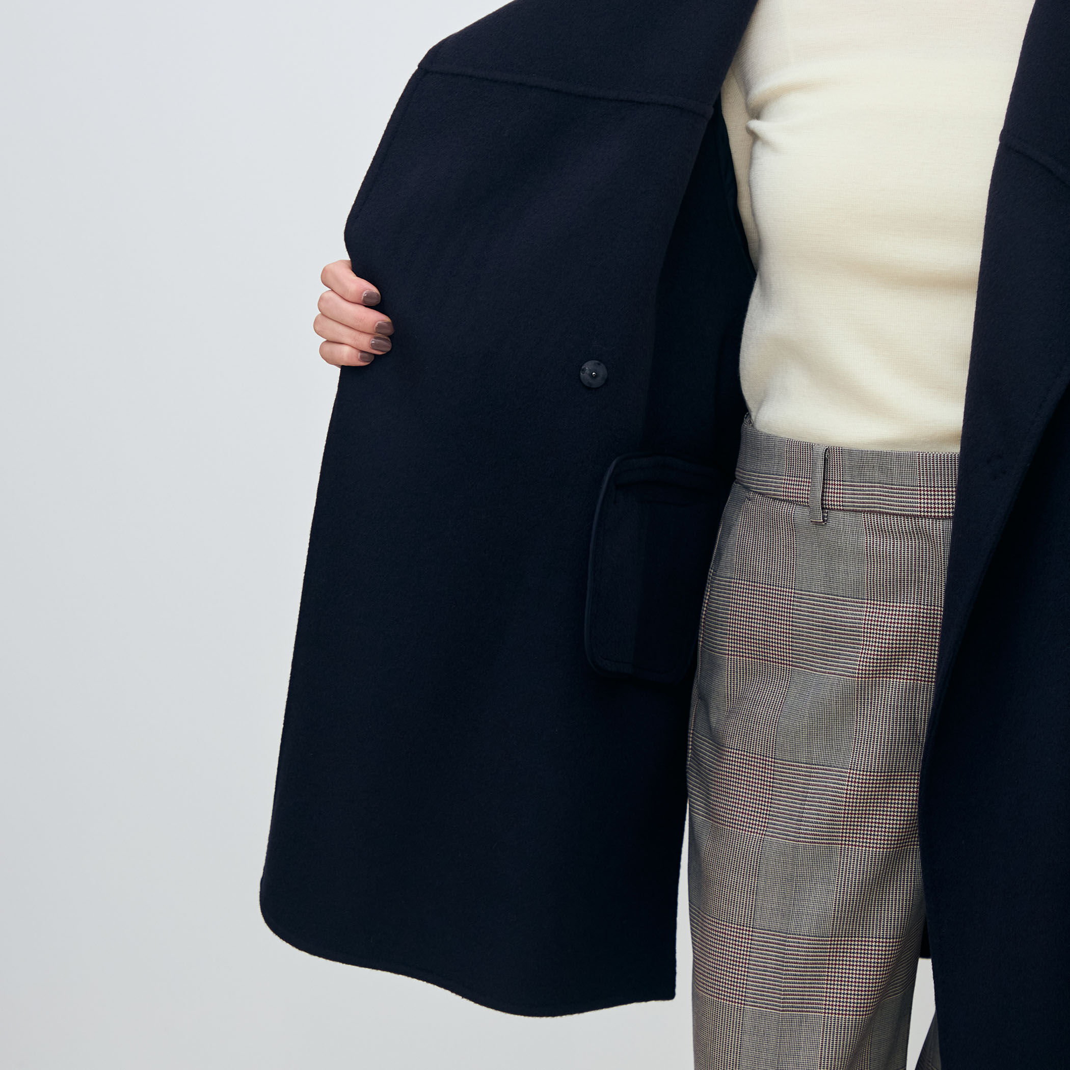 スーパーダブルフェイス スタンドカラーコート