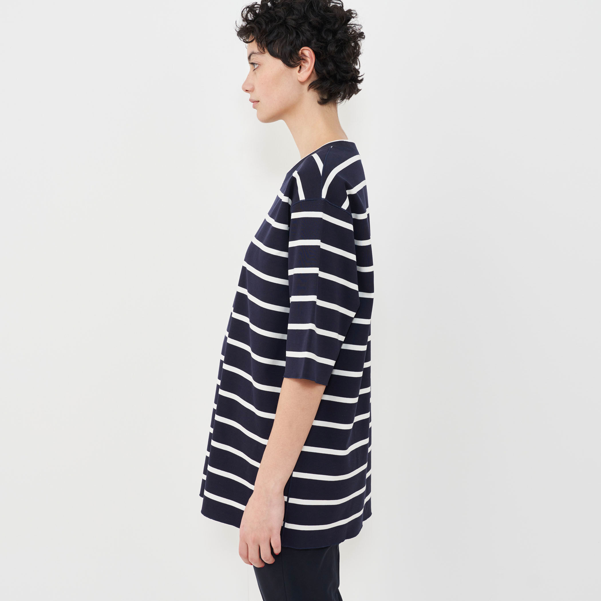 クリアヤーンリブ ハーフスリーブプルオーバー｜トゥモローランド 公式通販