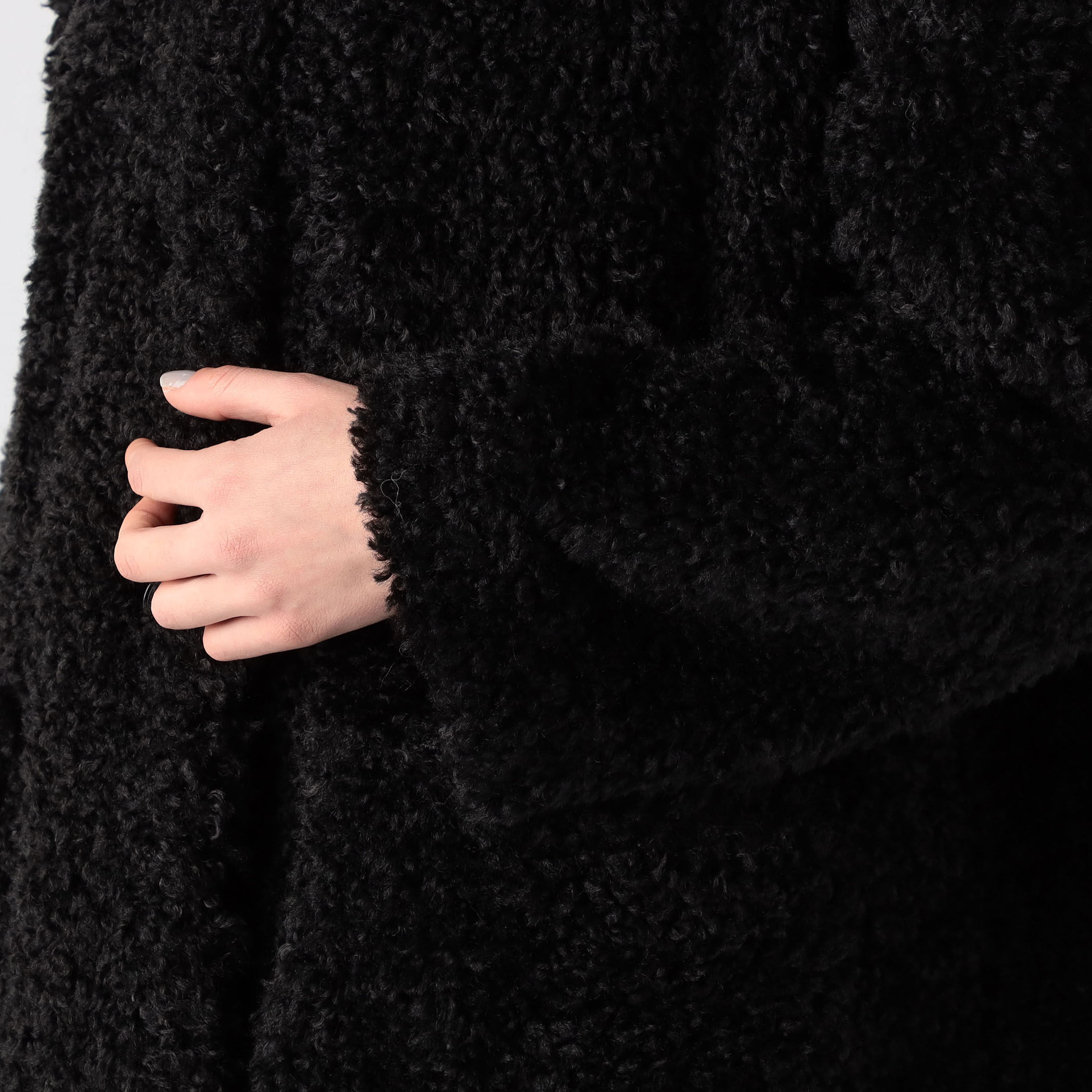 □MACKINTOSH NEW HUMBIE ノーカラーエコファーコート