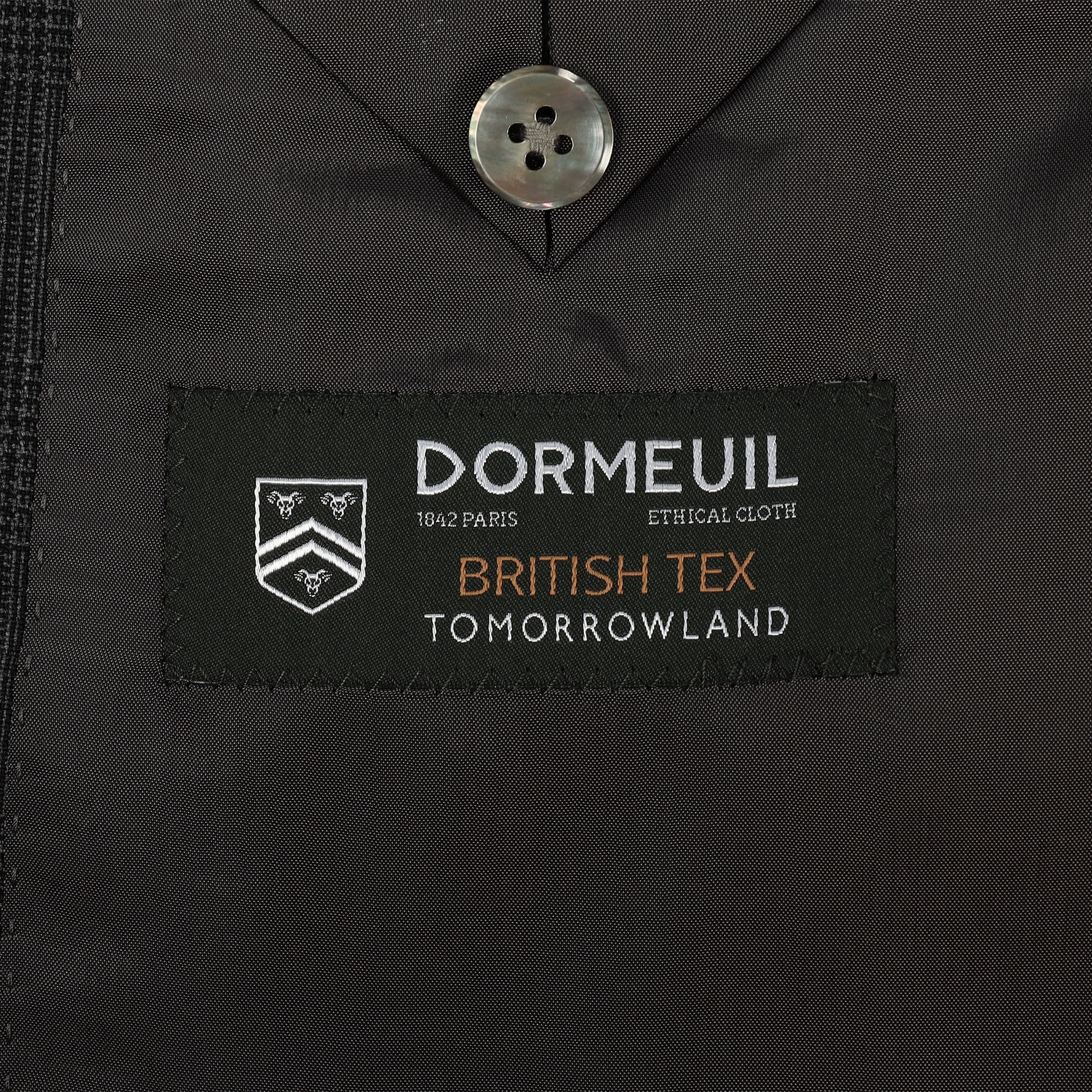 ウール シングルブレステッド 2Bスーツ BRITISH TEX DORMEUIL