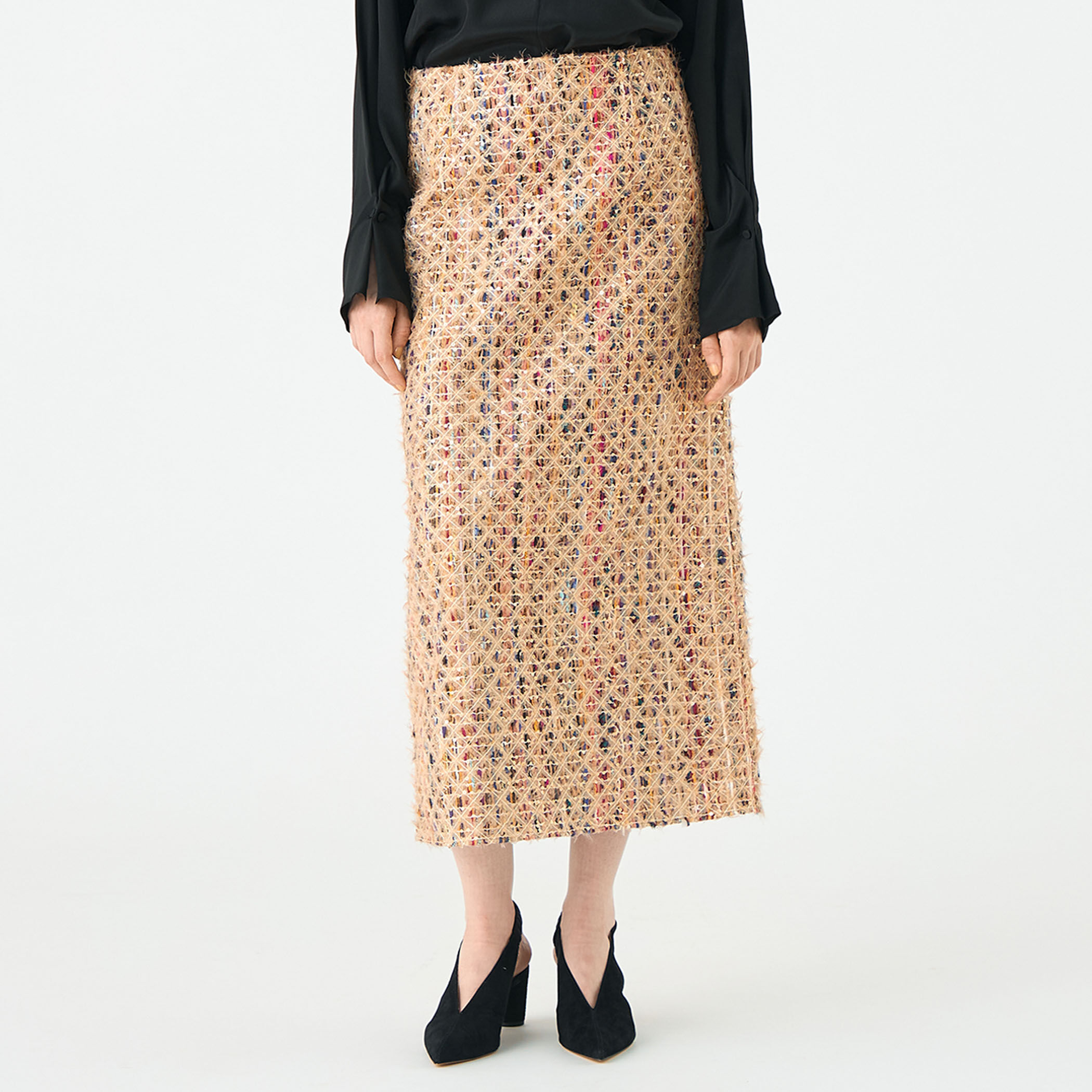 【美品】Ballsey ベージュ スカートスーツ 美品】Ballsey ベージュ スカートスーツ