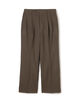 ドライウールツイル 2プリーツワイドストレートバレルパンツ