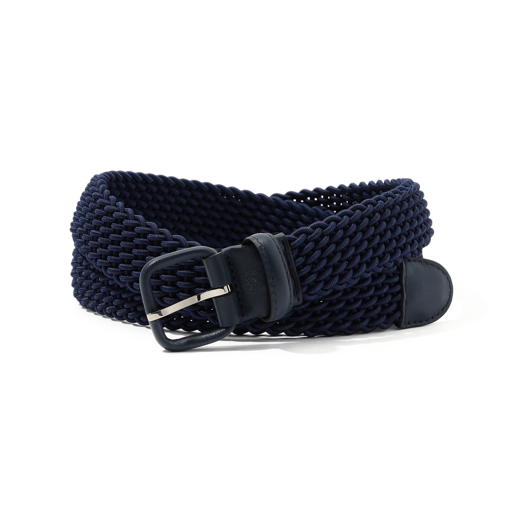 Maison Boinet レザーカバーバックル メッシュベルト