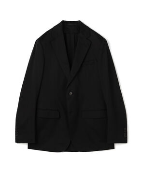 コットンポリエステル ストレッチツイルジャージー シングルブレステッド2Bジャケット