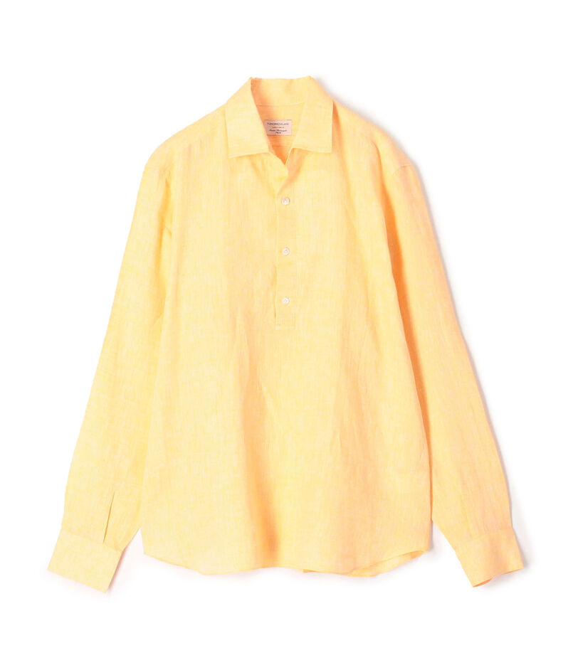 Maria Santangelo リネン ワンピースカラー プルオーバーシャツ