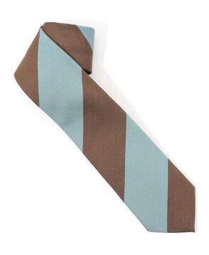 STEFANI BIGI シルクコットン ブロックストライプ（ワイドピッチストライプ） ネクタイ