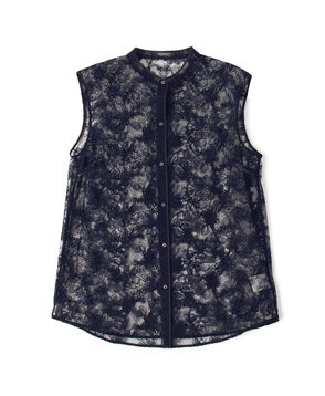 ローダンセエンブロイダリー ノースリーブブラウス