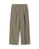 ポリエステルウールトロピカル 1プリーツワイドストレートアジャスターパンツ