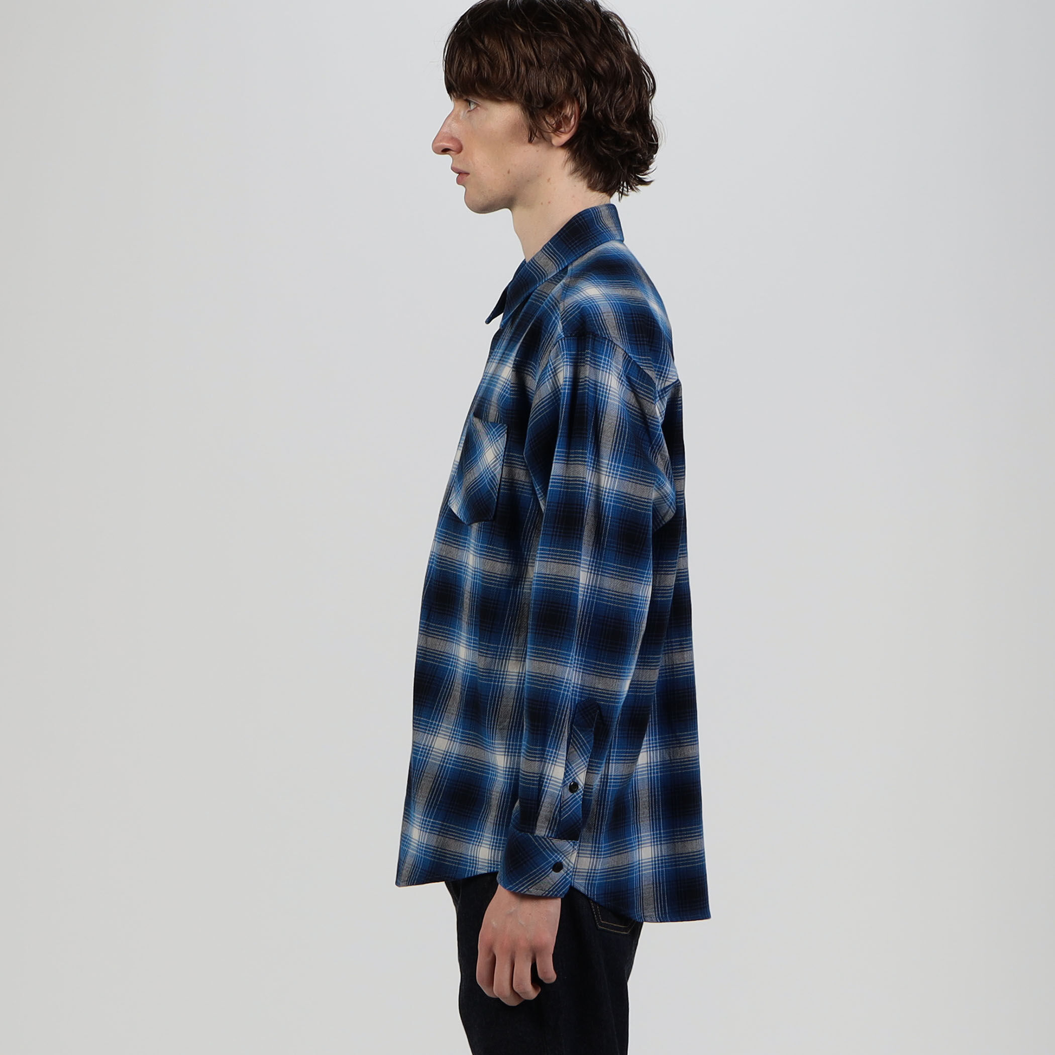 Rafu STANDARD SHIRT オンブレチェック シャツ