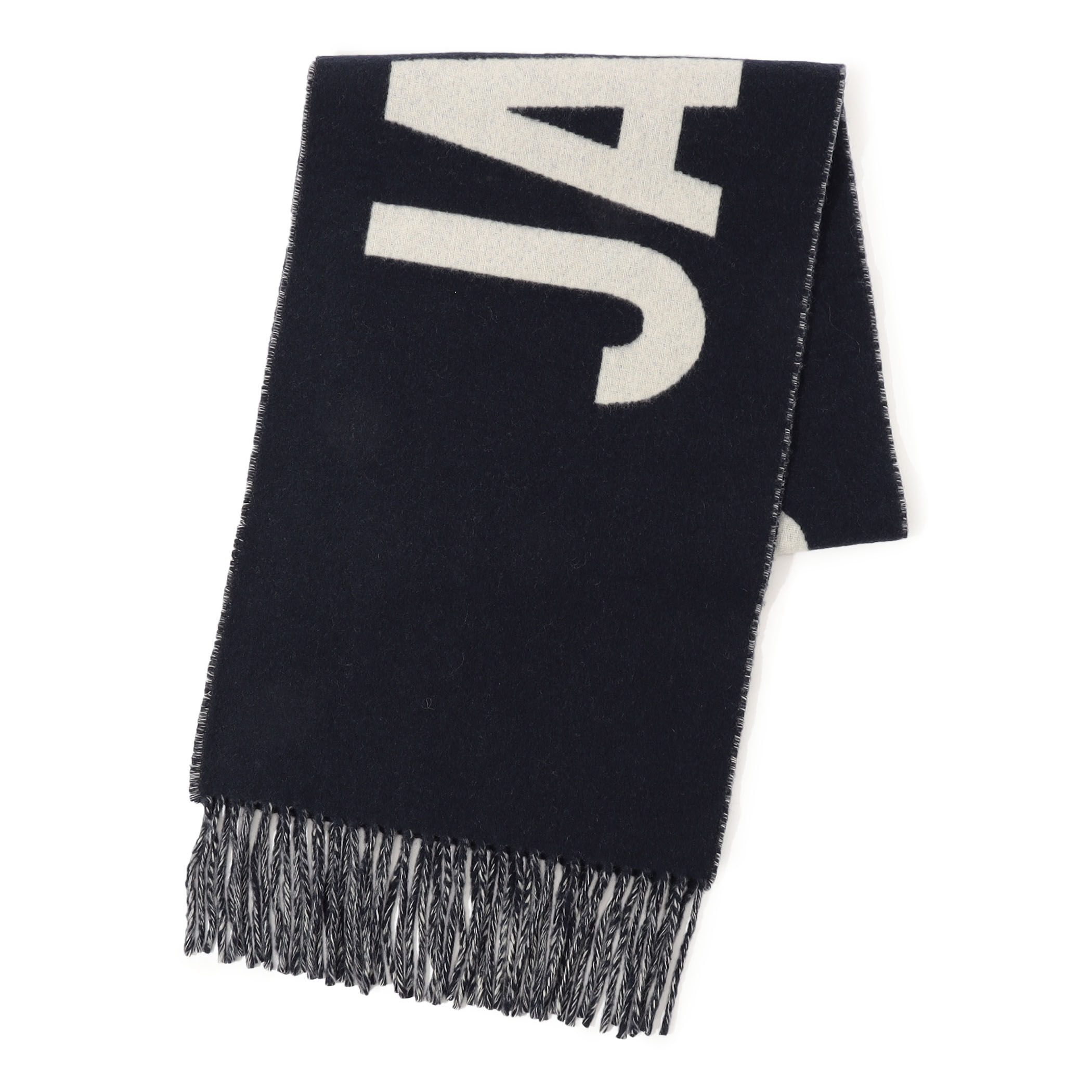 未使用 JACQUEMUS ジャックムス ロゴスカーフ Navy 楽天市場】【3%オフクーポン配布中】【着後レビューで1000円OFF