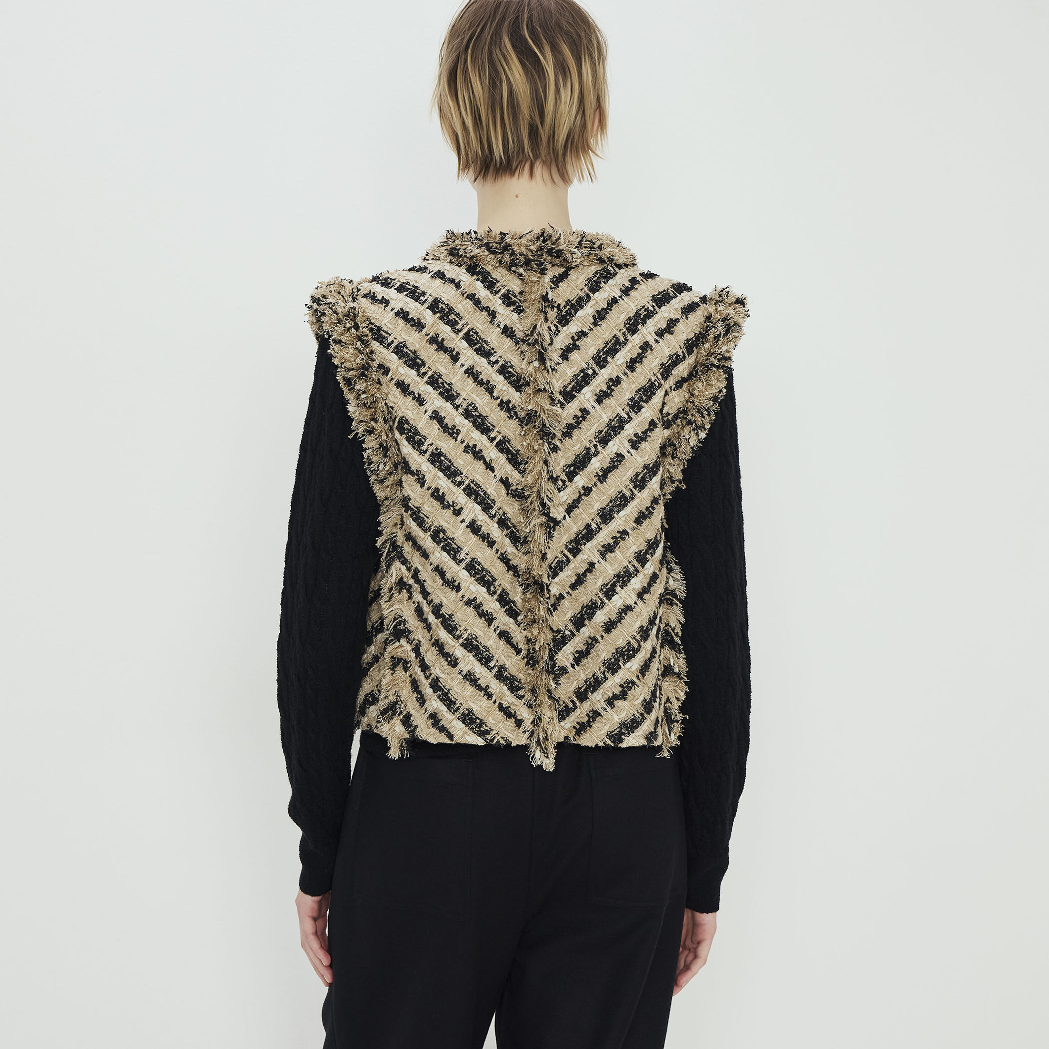 MALHIAツイード ショートジレ｜トゥモローランド 公式通販