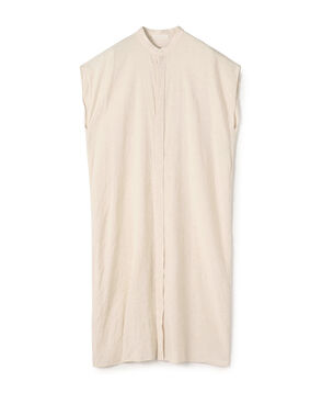 ホームステッドクロス スタンドカラーシャツワンピース