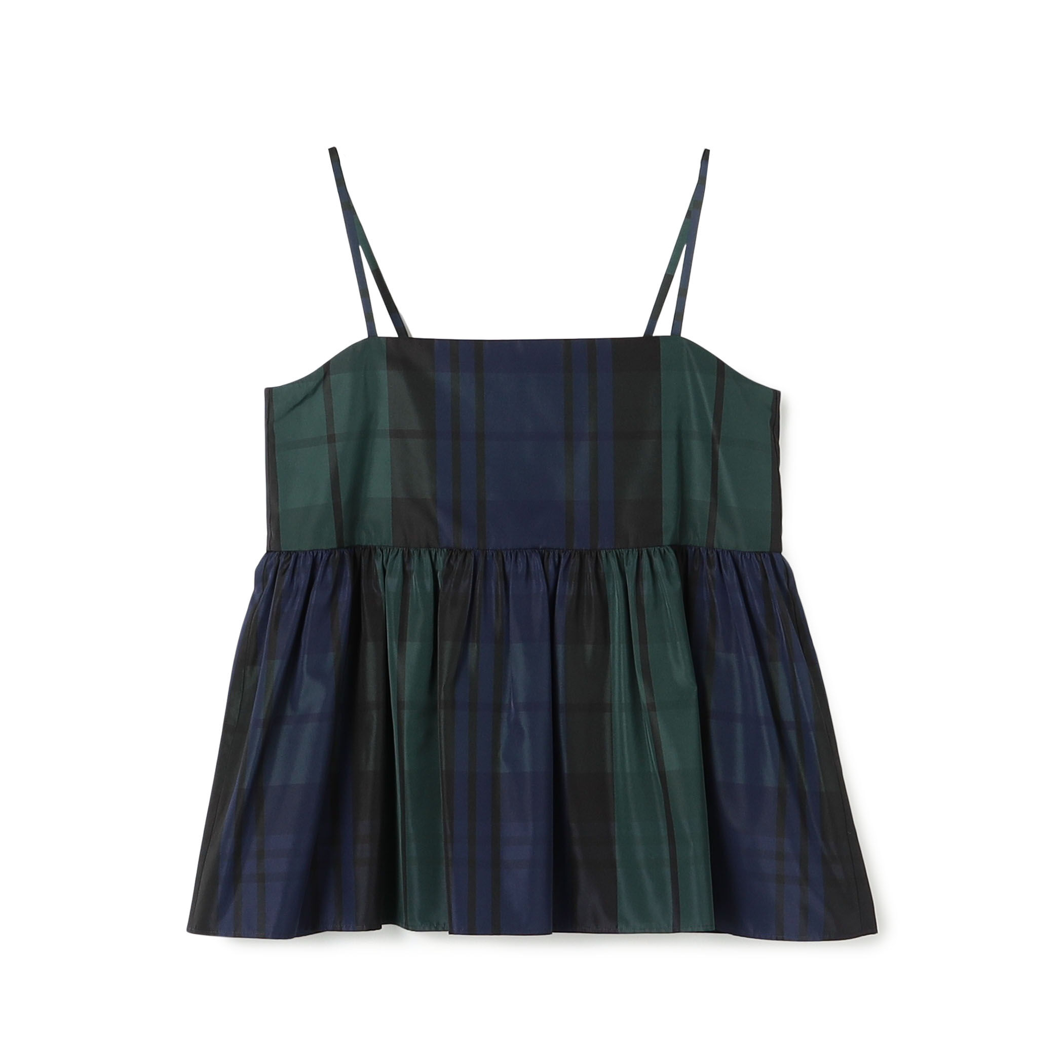 シルクタフタチェック キャミソールトップス｜トゥモローランド 公式通販