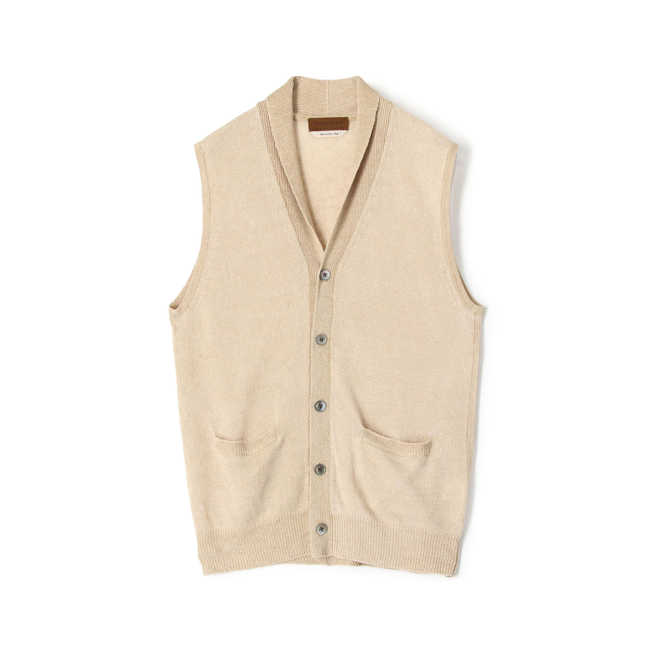 ティントリネン Vネックニットベスト｜トゥモローランド 公式通販