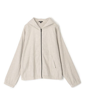 リネンブレンド ジップフロント パーカ MLIM2188