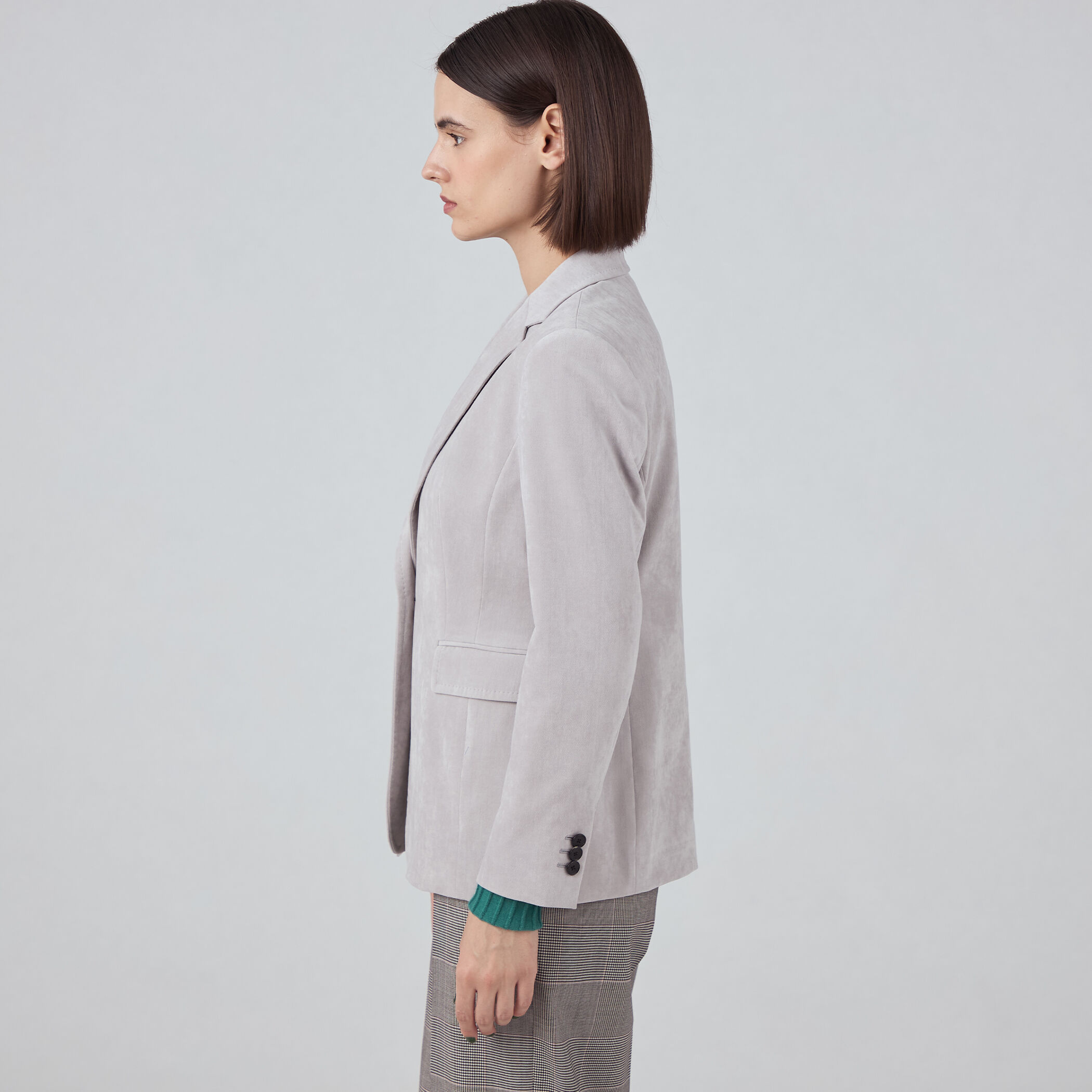 ベッチンシャンブレー ノッチドカラージャケット｜トゥモローランド