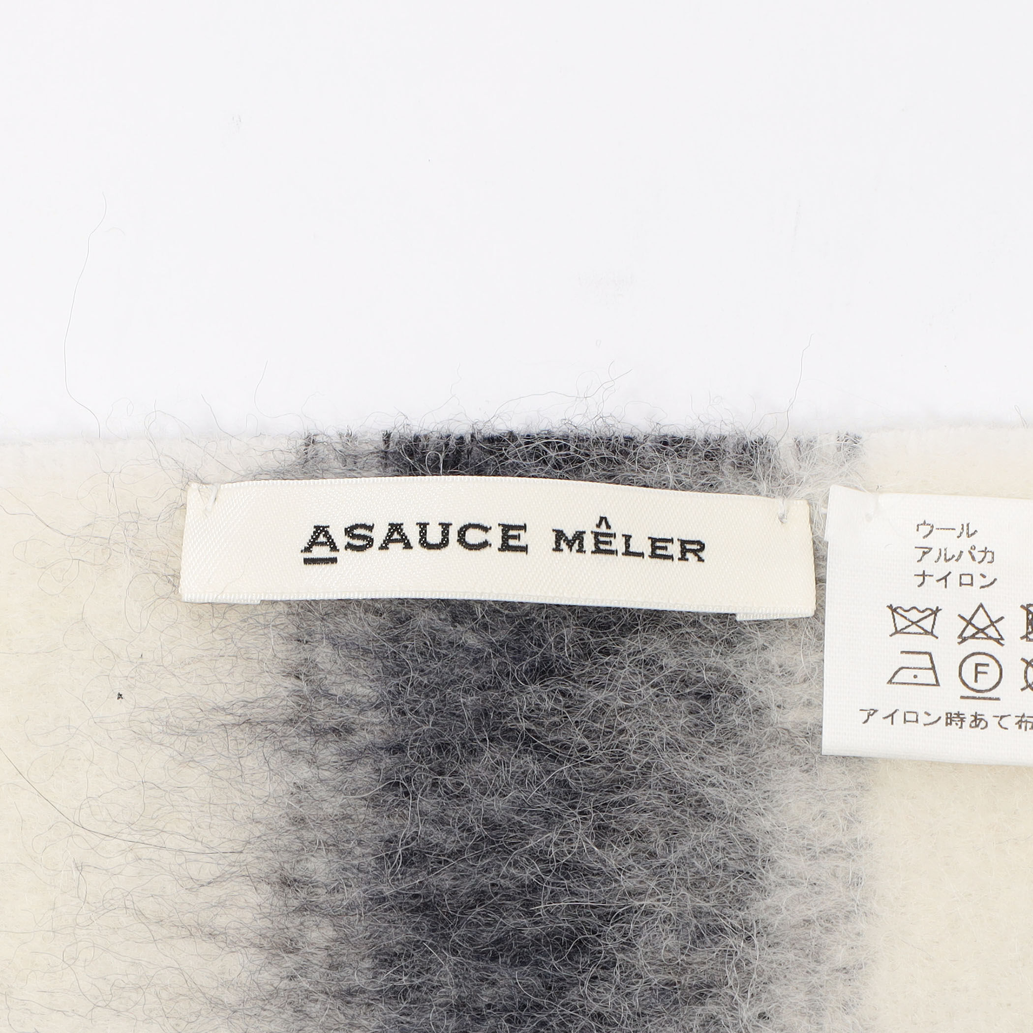 ASAUCE MELER アルパカループ ウィンドウペーン シャギー ストール｜トゥモローランド 公式通販