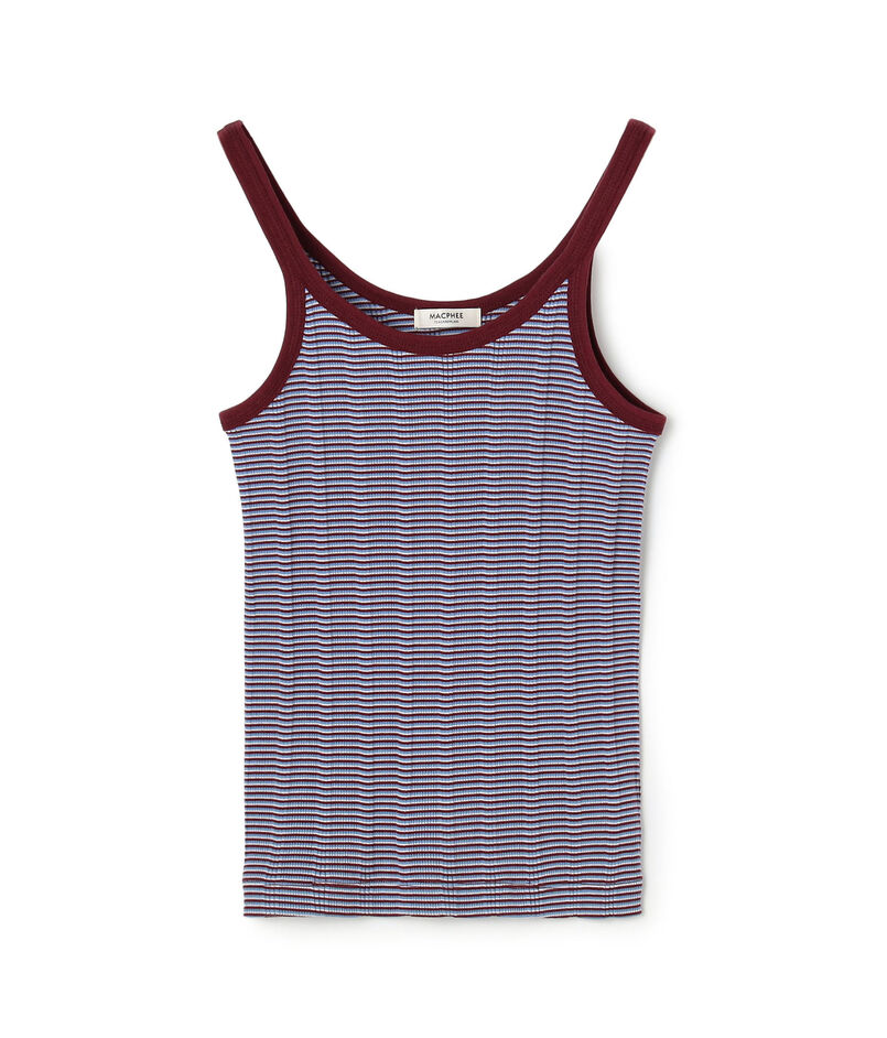 シルキーボーダー キャミソール